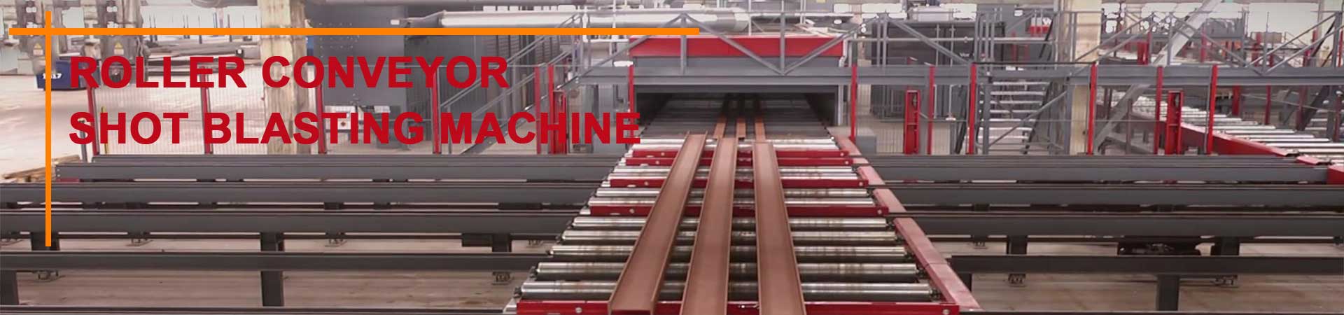 qinggong roller conveyor shot blasting machine