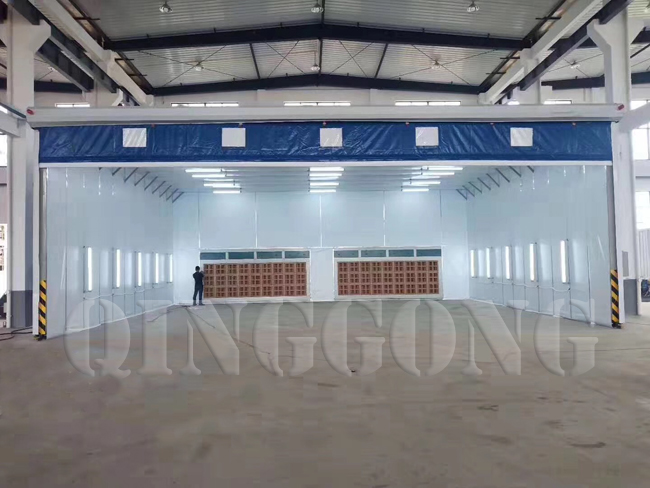 CE Approved Retractable Spray Booths for Sale - China Spray Painting Booth,  Retractable Painting Booth