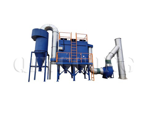 Dust collector system of shot blasting machine