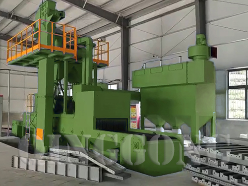 Aluminum formwork shot blasting machine