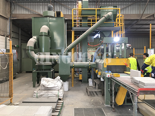 Granite stone shot blasting machine