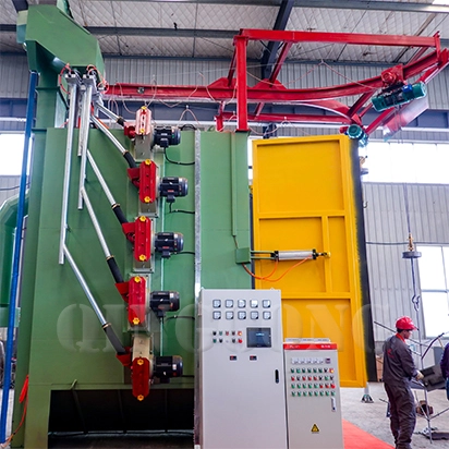 Double Hook Shot Blasting Machine